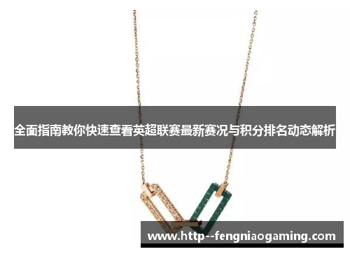 全面指南教你快速查看英超联赛最新赛况与积分排名动态解析