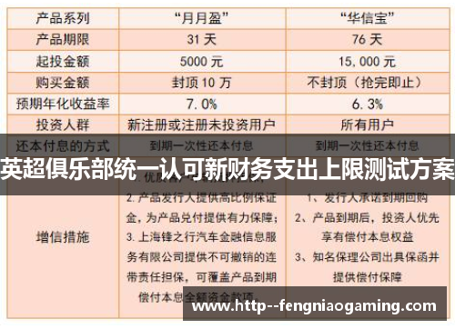 英超俱乐部统一认可新财务支出上限测试方案 英超俱乐部统一认可新财务支出上限测试方案